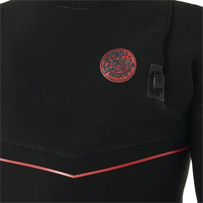 2024 Rip Curl Mens Flashbomb Fusion 5/4mm Zip Free Hooded Wetsuit 164MFS - Black